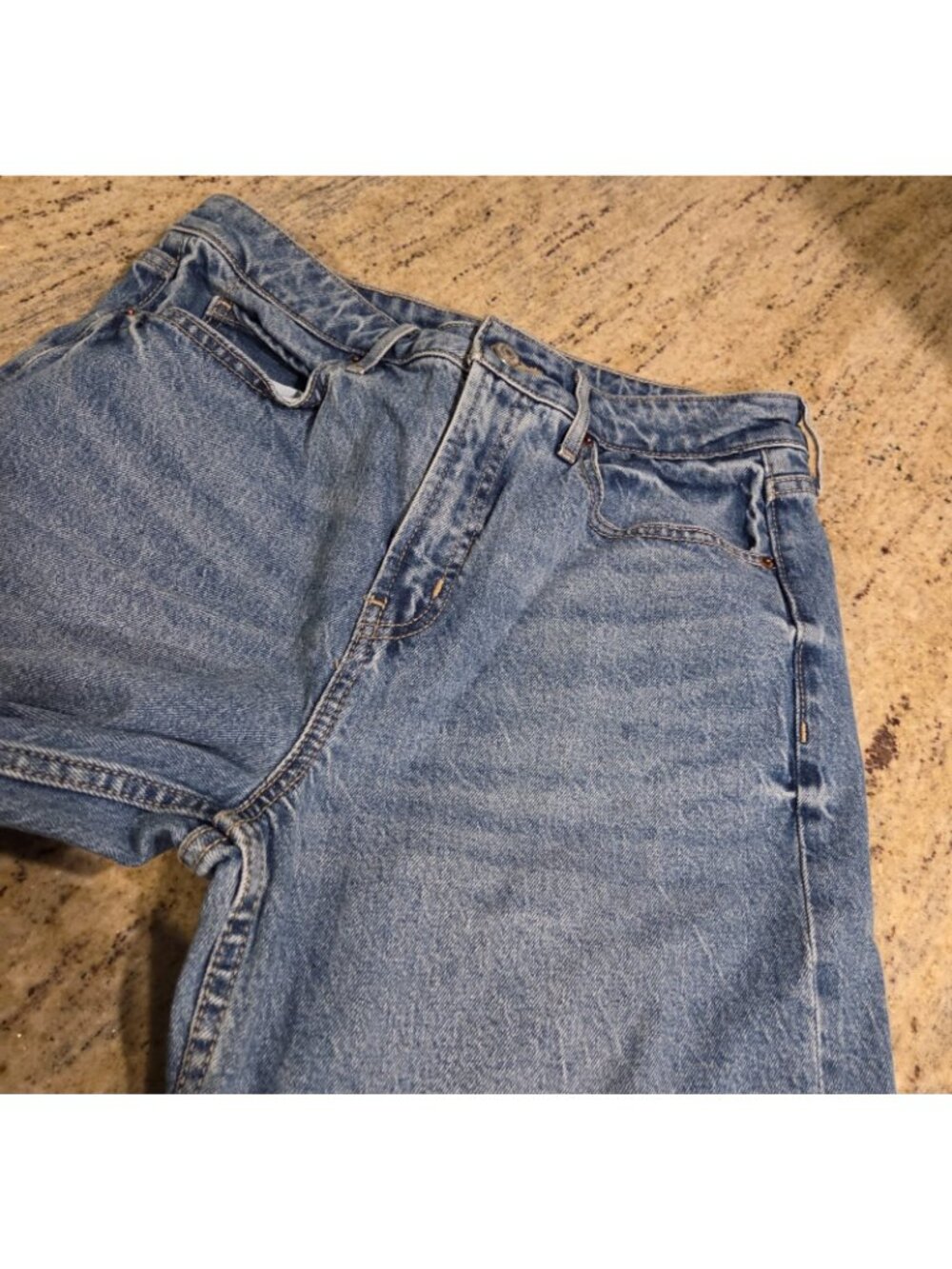 Old Navy Womens Jeans 8 Wide Leg Extra High Rise Mackenzie Blue 30x29" - Picture 7 of 14